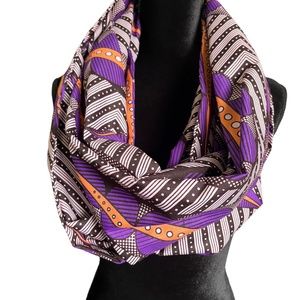 African Print Infinity Scarf and Head wrap